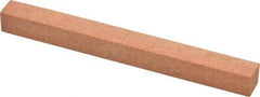 Made in USA - 4" Long x 3/8" Wide x 3/8" Thick, Aluminum Oxide Sharpening Stone - Square, Fine Grade - Industrial Tool & Supply