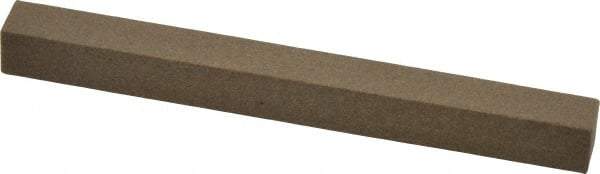 Made in USA - 4" Long x 3/8" Wide x 3/8" Thick, Aluminum Oxide Sharpening Stone - Square, Medium Grade - Industrial Tool & Supply