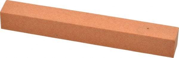 Made in USA - 4" Long x 1/2" Wide x 1/2" Thick, Aluminum Oxide Sharpening Stone - Square, Fine Grade - Industrial Tool & Supply