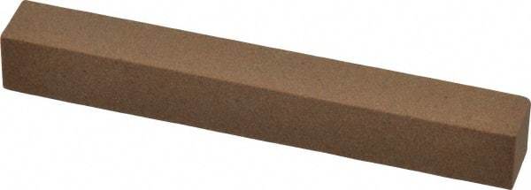 Made in USA - 4" Long x 1/2" Wide x 1/2" Thick, Aluminum Oxide Sharpening Stone - Square, Medium Grade - Industrial Tool & Supply