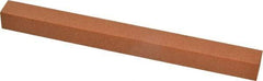 Made in USA - 6" Long x 1/2" Wide x 1/2" Thick, Aluminum Oxide Sharpening Stone - Square, Fine Grade - Industrial Tool & Supply