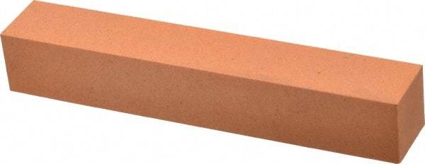 Made in USA - 6" Long x 1" Wide x 1" Thick, Aluminum Oxide Sharpening Stone - Square, Fine Grade - Industrial Tool & Supply