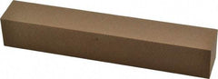 Made in USA - 6" Long x 1" Wide x 1" Thick, Aluminum Oxide Sharpening Stone - Square, Medium Grade - Industrial Tool & Supply