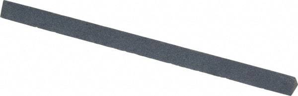 Made in USA - 4" Long x 1/4" Wide x 1/4" Thick, Silicon Carbide Sharpening Stone - Triangle, Fine Grade - Industrial Tool & Supply