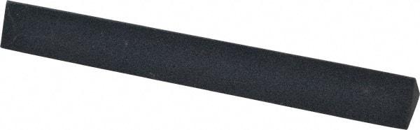 Made in USA - 4" Long x 1/2" Wide x 1/2" Thick, Silicon Carbide Sharpening Stone - Triangle, Fine Grade - Industrial Tool & Supply