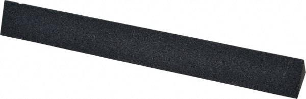 Made in USA - 4" Long x 1/2" Wide x 1/2" Thick, Silicon Carbide Sharpening Stone - Triangle, Medium Grade - Industrial Tool & Supply