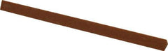 Made in USA - 4" Long x 1/4" Wide x 1/4" Thick, Aluminum Oxide Sharpening Stone - Triangle, Fine Grade - Industrial Tool & Supply