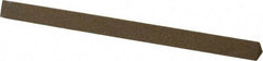 Made in USA - 4" Long x 1/4" Wide x 1/4" Thick, Aluminum Oxide Sharpening Stone - Triangle, Medium Grade - Industrial Tool & Supply