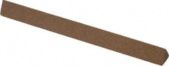 Made in USA - 4" Long x 3/8" Wide x 3/8" Thick, Aluminum Oxide Sharpening Stone - Triangle, Medium Grade - Industrial Tool & Supply