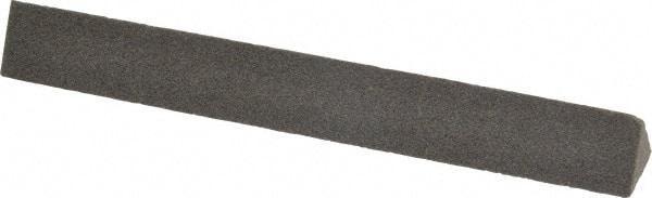 Made in USA - 4" Long x 1/2" Wide x 1/2" Thick, Aluminum Oxide Sharpening Stone - Triangle, Coarse Grade - Industrial Tool & Supply
