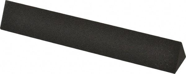 Made in USA - 6" Long x 1" Wide x 1" Thick, Aluminum Oxide Sharpening Stone - Triangle, Coarse Grade - Industrial Tool & Supply