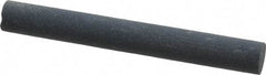 Made in USA - 4" Long x 1/2" Diam x 1/2" Thick, Silicon Carbide Sharpening Stone - Round, Fine Grade - Industrial Tool & Supply