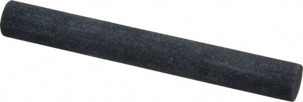 Made in USA - 4" Long x 1/2" Diam x 1/2" Thick, Silicon Carbide Sharpening Stone - Round, Medium Grade - Industrial Tool & Supply