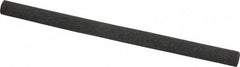 Made in USA - 4" Long x 1/4" Diam x 1/4" Thick, Aluminum Oxide Sharpening Stone - Round, Coarse Grade - Industrial Tool & Supply