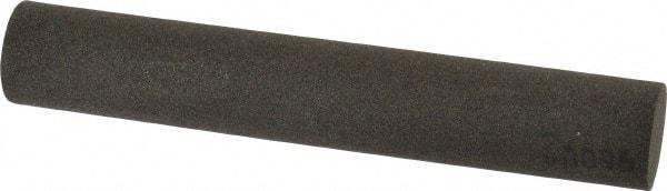 Made in USA - 6" Long x 1" Diam x 1" Thick, Aluminum Oxide Sharpening Stone - Round, Coarse Grade - Industrial Tool & Supply