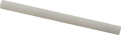 Made in USA - 3" Long x 1/4" Diam x 1/4" Thick, Novaculite Sharpening Stone - Round, Ultra Fine Grade - Industrial Tool & Supply