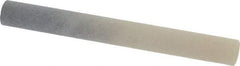 Made in USA - 3" Long x 3/8" Diam x 3/8" Thick, Novaculite Sharpening Stone - Round, Ultra Fine Grade - Industrial Tool & Supply