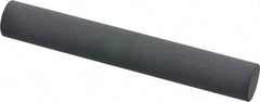 Made in USA - 3" Long x 1/2" Diam x 1/2" Thick, Novaculite Sharpening Stone - Round, Ultra Fine Grade - Industrial Tool & Supply