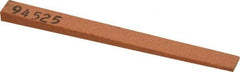 Made in USA - 5/16" Wide x 4" OAL, Aluminum Oxide Sharpening Stone - Flat Tapered, Fine Grade, 320 Grit - Industrial Tool & Supply