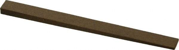 Made in USA - 5/16" Wide x 4" OAL, Aluminum Oxide Sharpening Stone - Flat Tapered, Medium Grade, 220 Grit - Industrial Tool & Supply