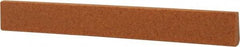 Made in USA - 7/16" Wide x 4" OAL, Aluminum Oxide Sharpening Stone - Oval Tapered, Fine Grade, 320 Grit - Industrial Tool & Supply