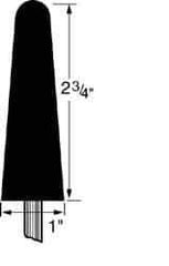Cratex - 1" Head Diam x 2-3/4" Thickness, A3, Tree End, Aluminum Oxide Mounted Point - Very Coarse Grade, 36 Grit, 10,730 RPM - Industrial Tool & Supply