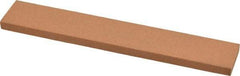 Norton - 180 Grit Aluminum Oxide Rectangular Roughing Stone - Very Fine Grade, 1" Wide x 6" Long x 1/4" Thick - Industrial Tool & Supply