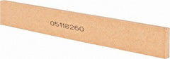Norton - 120 Grit Aluminum Oxide Rectangular Roughing Stone - Fine Grade, 1" Wide x 8" Long x 1/4" Thick - Industrial Tool & Supply