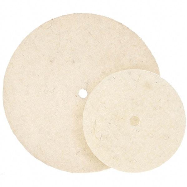WALTER Surface Technologies - 7" Diam, Unmounted Buffing Wheel - Hook & Loop Felt Disc, High Density Density - Industrial Tool & Supply