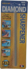 Eze Lap - Medium, Single End Diamond Hone - 400 Grit, 1/4" Wide x 1/4" High x 6" OAL - Industrial Tool & Supply