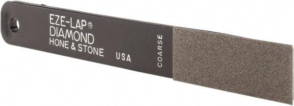 Eze Lap - Coarse, 2" Length of Cut, Single End Diamond Hone - 250 Grit, 3/4" Wide x 3/16" High - Industrial Tool & Supply