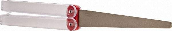 DMT - 9-1/2" OAL Fine Flat Sharpener Diamond File - 3/4" Wide x 1/16" Thick, 4 LOC, Red, 600 Grit - Industrial Tool & Supply