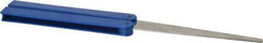 DMT - 9-1/2" OAL Coarse Flat Sharpener Diamond File - 3/4" Wide x 1/16" Thick, 4 LOC, Blue, 325 Grit - Industrial Tool & Supply