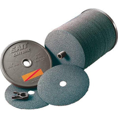 Sait - 5" Diam 7/8" Hole 36 Grit Fiber Disc - Ceramic, 10,000 Max RPM - Industrial Tool & Supply