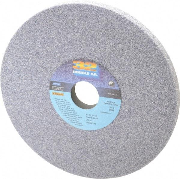 Norton - 8" Diam x 1-1/4" Hole x 1/2" Thick, H Hardness, 46 Grit Surface Grinding Wheel - Aluminum Oxide, Type 1, Coarse Grade, 3,105 Max RPM, Vitrified Bond, No Recess - Industrial Tool & Supply