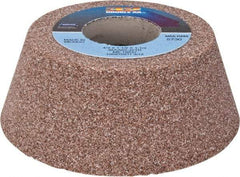 Norton - 4" Diam, 1-1/4" Hole Size, 1-1/2" Overall Thickness, 60 Grit, Type 11 Tool & Cutter Grinding Wheel - Medium Grade, Aluminum Oxide, J Hardness, Vitrified Bond, 5,730 RPM - Industrial Tool & Supply