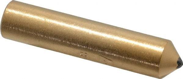 Norton - 1/3 Carat Single Point Diamond Dresser - 2" Long x 7/16" Shank Diam - Industrial Tool & Supply
