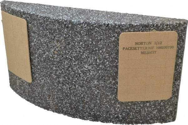 Norton - 11-1/4" Wide x 6" High x 2-1/4" Thick Grinding Segment - 30 Grit, Hardness F, Blue Print No. ME30777 - Industrial Tool & Supply