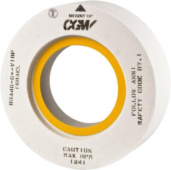 Camel Grinding Wheels - 18" Diam x 8" Hole x 2" Thick, H Hardness, 46 Grit Surface Grinding Wheel - Aluminum Oxide, Type 7, Medium Grade, Vitrified Bond, Two-Side Recess - Industrial Tool & Supply