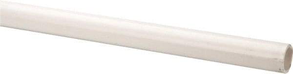 Made in USA - 1" Pipe, 5' Long PVC Unthreaded Plastic Pipe Nipple - 450 Max psi, 1.03" ID x 1.315" OD, Schedule 40, White - Industrial Tool & Supply