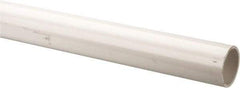 Made in USA - 2" Pipe, 5' Long PVC Unthreaded Plastic Pipe Nipple - 280 Max psi, 2.05" ID x 2-3/8" OD, Schedule 40, White - Industrial Tool & Supply