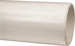 Made in USA - 8" Pipe, 5' Long PVC Unthreaded Plastic Pipe Nipple - 160 Max psi, 7.94" ID x 8-5/8" OD, Schedule 40, White - Industrial Tool & Supply