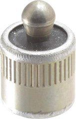 Vlier - 7/16" Body Diam, 0.45" Body Length, 0.2" Nose Diam, 0.24" Nose Length, Spring Locating Pin - 22.5 Lb Final End Force, Aluminum Body, Alloy Steel Nose - Industrial Tool & Supply