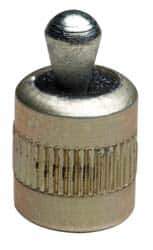 Vlier - 1/4" Body Diam, 0.3" Body Length, 0.11" Nose Diam, 0.16" Nose Length, Spring Locating Pin - 9 Lb Final End Force, Aluminum Body, Alloy Steel Nose - Industrial Tool & Supply