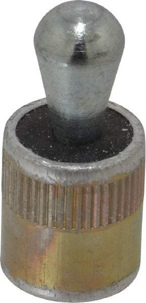 Vlier - 5/8" Body Diam, 0.69" Body Length, 0.39" Nose Diam, 0.63" Nose Length, Spring Locating Pin - 22.5 Lb Final End Force, Aluminum Body, Alloy Steel Nose - Industrial Tool & Supply