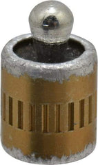 Vlier - 1/4" Body Diam, 0.3" Body Length, 0.11" Nose Diam, 0.16" Nose Length, Spring Locating Pin - 4.5 Lb Final End Force, Aluminum Body, Alloy Steel Nose - Industrial Tool & Supply