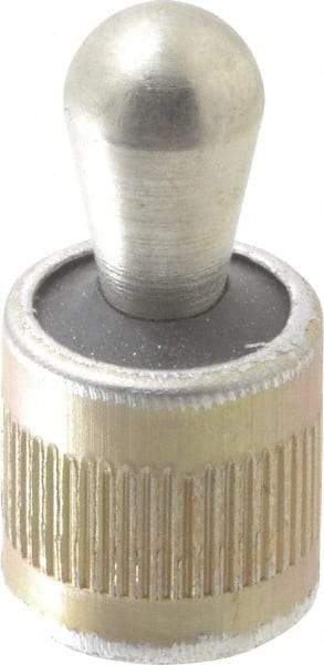 Vlier - 1/2" Body Diam, 0.53" Body Length, 0.31" Nose Diam, 0.51" Nose Length, Spring Locating Pin - 22.5 Lb Final End Force, Aluminum Body, Alloy Steel Nose - Industrial Tool & Supply