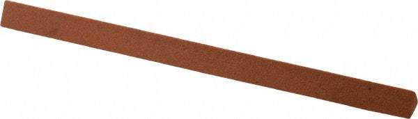 Norton - 4" Long x 1/4" Wide x 1/4" Thick, Aluminum Oxide Sharpening Stone - Triangle, Fine Grade - Industrial Tool & Supply