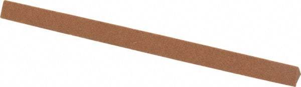 Norton - 4" Long x 1/4" Wide x 1/4" Thick, Aluminum Oxide Sharpening Stone - Triangle, Medium Grade - Industrial Tool & Supply