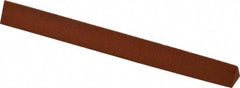 Norton - 4" Long x 3/8" Wide x 3/8" Thick, Aluminum Oxide Sharpening Stone - Triangle, Fine Grade - Industrial Tool & Supply